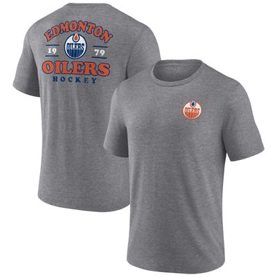 Edmonton Oilers Fanatics Branded Heritage Triblend T-Shirt – Herren Image