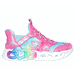 Skechers Girl's Slip-ins: Infinite Heart Lights Sneaker | Size 2.0 | Pink | Synthetic/Textile