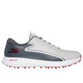 Skechers Men's GO GOLF Max 3 Shoes | Size 9.0 Extra Wide | Gray/Red | Synthetic/Textile | Arch Fit