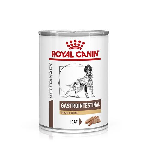 24x 410g Royal Canin Veterinary Canine Gastrointestinal High Fiber Mousse Hundefutter nass