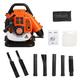 Luojuny Petrol Leaf Blower 2 Stroke with Backpack, Cordless High Powered Garden Blowers Strong Wind Force, 52cc 550CFM Gas Powered Air Cooled Garden Leaf Collector for Blowing Leaves, Dust, Debris