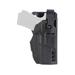 Gould & Goodrich TELR X3000 Non-Light Bearing OWB Holster Paddle/Belt Loop Glock 23 Right Hood Plain Black X3000-23H-5