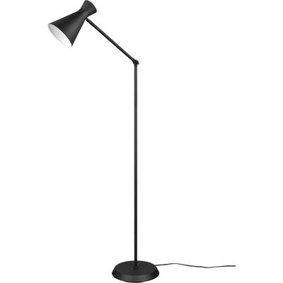 REALITY LEUCHTEN Stehlampe "Enzo", schwarz (schwarz matt), H: 150,0cm, Lampen, Stehleuchte mit Fußschalter, exkl. 1xE27 max 10W, Arm verstellbar, Bogenlampe Image