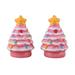 Mr. Christmas 3.75" Nostalgic Ceramic Tree Salt & Pepper Shakers Ceramic in Pink | 3.75 H x 2.5 W in | Wayfair 85112