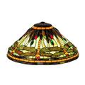 Meyda Lighting 9" H x 20" W Empire Lamp Shade in Yellow/Orange/Green/Brown Glass in Brown/Green/Orange | 9 H x 20 W x 20 D in | Wayfair 10498