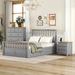 Red Barrel Studio® Trendarius Platform 3 Bedroom Set Wood in Gray/Brown | 43.3 H x 58 W x 83 D in | Wayfair 3340090ADFB04999AB57085C5815E777
