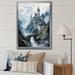 Millwood Pines Baryal Castles Misty Mountain Fortress I Framed On Canvas Print Metal in Blue/Gray | 32 H x 16 W x 1 D in | Wayfair