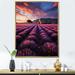 Latitude Run® French Provencal Lavender Fields II - France Canvas Prints Metal in Blue/Brown/Indigo | 32 H x 24 W x 1 D in | Wayfair
