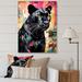 Bungalow Rose Black Pink Panther Popart On Canvas Print Metal in Black/Blue/Pink | 32 H x 16 W x 1 D in | Wayfair 85FDBA55F8F24207AD534742EEE56653