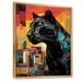 Bungalow Rose Black Orange Panther Popart On Canvas Print Metal in Black/Orange/Yellow | 32 H x 24 W x 1 D in | Wayfair