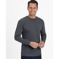 Blair Men's John Blair Everyday Jersey Knit Long-Sleeve No-Pocket Crew Neck Tee - Grey - M