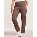 Blair Women's DenimEase Full-Elastic Classic Pull-On Jeans - Brown - 14P - Petite