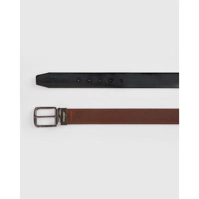 Blair Men's Wrangler® Leather Reversible Belt - Black - 42