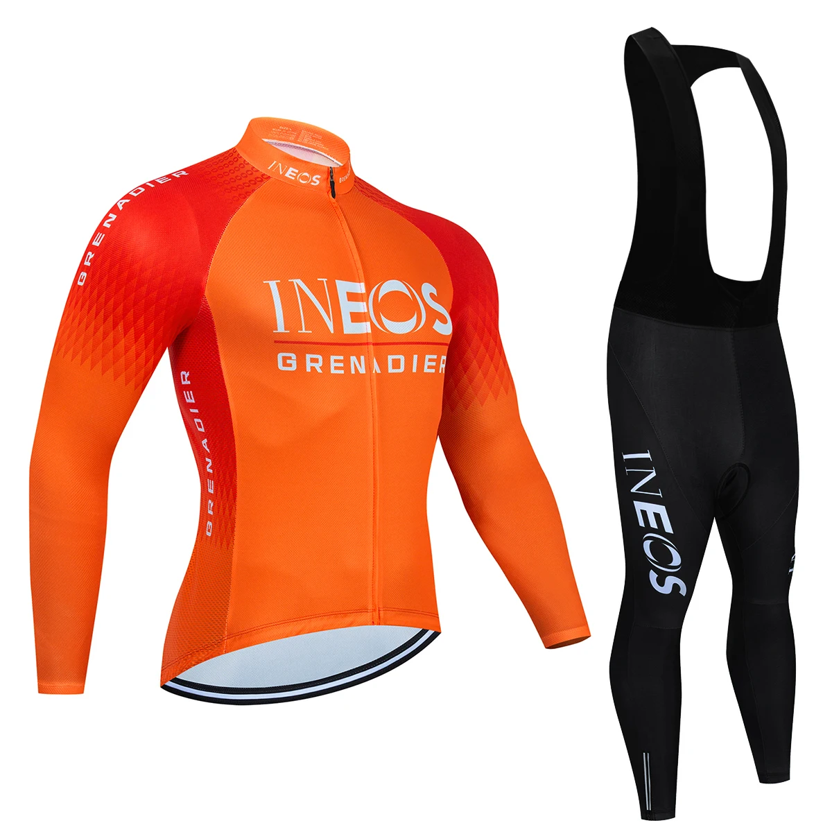 Ineos Grenadier-Ensemble de maillot de cyclisme à manches longues, vêtements de vélo à séchage rapide, vêtements de sport VTT, vêtements de vélo de route, automne