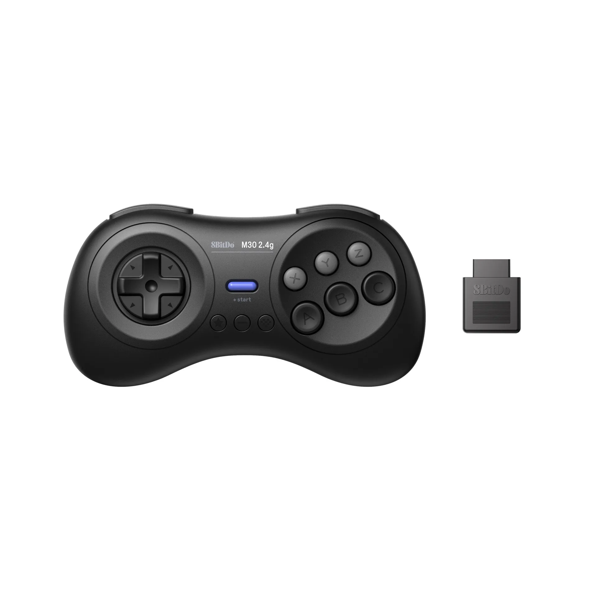 8BitDo M30 2.4G contrôleur de jeu sans fil pour Sega Genesis et Sega Mega Drive Compatible avec les manettes de jeu matérielles d'origine