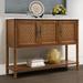 Entryway Table with Tabletop, Farmhouse & Modern Console Table with Storage, Rustic Sofa Table with Open Shelf