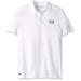 Lacoste Men s S/S 2 PLY with Graphic Regular Pique Slim FIT White 4X-Large