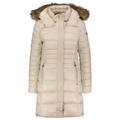 Frieda & Freddies Damen Steppmantel THERMOLITE DALIA 2 mit Fake Fur, sand, Gr. 40