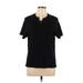INC International Concepts Short Sleeve T-Shirt: Black Tops - Women's Size Large