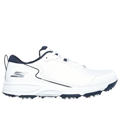 Skechers Men's Relaxed Fit: GO GOLF Torque - Sport 2 Shoes | Size 12.0 Extra Wide | White/Navy | Textile/Synthetic