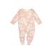 Tesa Babe Long Sleeve Outfit: Pink Floral Bottoms - Size 6-12 Month