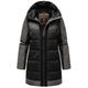 Steppjacke NAVAHOO "Samtkätzchen" Gr. S (36), schwarz Damen Jacken Lange Modischer, gesteppter Winter Kurzmantel