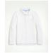 Brooks Brothers Boys Long-Sleeve Cotton Pique Polo | White | Size Medium