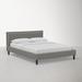 Joss & Main Ames Standard Bed Upholstered/Metal in Gray/Black | Twin | Wayfair 4504285EE57E4D28B631ECC4E81EDCDB