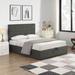 Red Barrel Studio® Muskeget Platform Bed Upholstered/Metal/Linen in Gray | 44.5 H x 57.5 W x 78.1 D in | Wayfair 0782986D8CC2450CBF3733CC30E6B6CE