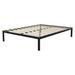 Latitude Run® 14" Metal Platform Bed Frame, Heavy-Duty, Wooden Slats Metal in Black | 14 H x 80 D in | Wayfair 69DCE19660614903B9FED7498ACB3596