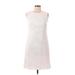 Karl Lagerfeld Casual Dress: White Dresses - Women's Size 10