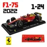 Bburago 1:24 75e ouvrier #16 Leclerc 2022 F1 Scuderia Ferrari F1-75 #55 Sainz Alliage De Voiture