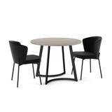 Amisco Riley Table and Camilla Chairs 3-Pieces Dining Set