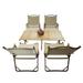 Multi-Function Foldable and Portable Dining Set, 1 Dining Table & 4 Folding Chairs, Indoor and outdoor universa - N/A