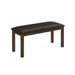 Monarch Specialties - Bench, 42" Rectangular, Wood, Upholstered, Dining Room, Kitchen, Entryway, Transitional