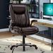 Large Heavy Duty High Back Executive Computer Office Desk Chair Flip-up Arms Wide Thick Seat for Home Office 400LBS