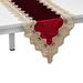 Shop LC Polyester & Velvety Table Runner with Gold Lace Border Gifts