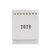 2020 Creative Desktop Paper Calendar Mini Table Calendars Desk Coil Calendar DIY Memo Pad Yearly Agenda Organizer(White)