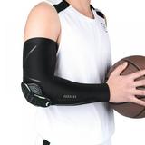 Sacredtree Honeycomb Arm Guard Crashproof Compression Elbow Pad Basketball Fitness Elastic Arm Guards Sleeve