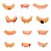 24pcs Teeth Braces Tricky Toy Buckteeth Denture Party Props Supplies for Halloween Masquerade Costume Party Cosplay (Random Style)