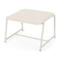GDF Studio Crowningshield Outdoor Iron Side Table Matte White