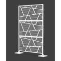 Laser Cut Metal Privacy Panel Room divider Privacy Screen Metal Fencing White color combo set(4 x6 )