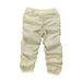 Toddler Kids Boys Girls Pants Solid Color Mid High Waisted Jogger Pleated Cargo Loose Casual Sweat 12 Months To 7 Years Vacation Holiday Pant For School