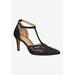 Wide Width Women's Lisha Pumps by J. Renee in Patent Black (Size 9 W)