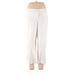 Dalia Collection Khaki Pant: White Print Bottoms - Women's Size 14