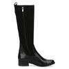 Stiefel CAPRICE, Damen, Gr. 39, XS-Schaft, schwarz, Leder, Textil, elegant, Schuhe, Blockabsatz, Langschaftstiefel, Businessstiefel, bequeme Weite