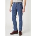 Slim-fit-Jeans WRANGLER "Texas Slim" Gr. 32, Länge 30, blau (stonewash) Herren Jeans Slim Fit