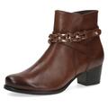 Stiefelette CAPRICE Gr. 38, braun (cognac) Damen Schuhe Reißverschlussstiefeletten