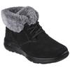 Winterboots SKECHERS "ON-THE-GO JOY - PLUSH DREAMS", Damen, Gr. 41, schwarz (schwarz, grau), Leder, casual, Schuhe, Winterschuh in bequemer Form