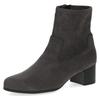 Stiefelette CAPRICE, Damen, Gr. 37, grau (dunkelgrau), Textil, elegant, Schuhe, Blockabsatz, Businessschuh mit praktischem Innenreißverschluss